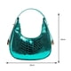 thumbnail image 3 of Bolsa de moda para mujer hobo en forma de U con patrón de cocodrilo para informal (verde) Tmvgtek Para Estrenar, 3 of 9