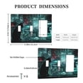 thumbnail image 3 of Neon Cat Switch Cover Decorative Wall Plate 3-Gang 2-Toggle 1-Decor Standard Size, 3 of 5