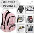 thumbnail image 6 of Yspwyqan Girls Backpack, Ice Cream Axolotl 17" School Bookbag with Multi-Pocket, Fits 15.6 Laptop, Adjustable Straps Daypack for Elementary High School Hiking Camping, 6 of 7