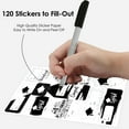 thumbnail image 3 of Big Dot of Happiness Black & White Grad Best is Yet to Come Assorted Graduation Party Gift Tag Labels To & From Stickers 12 Sheets 120 Stickers, 3 of 8