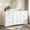 White, variant on Farmhouse Dresser & Chest of Drawers with Charging Station, 10 Drawers Dresser, Large Wooden Storage Tower Organizerfor Living Room Closet, Black