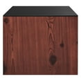 thumbnail image 3 of Wall Mount Storage Display Accent Cabinet, Black Cherry, Melamine Wood , Living Office Kitchen Hospitality Restaurant, Modern Contemporary HB34525, 3 of 9
