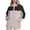 Beige, variant on Oversized Zip Up Bomber Jacket for Women, Ribbed Stand Collar Long Puff Sleeve, Soft Fleece Casual Fall Outerwear, 1 Piece, S-XL