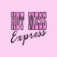 thumbnail image 3 of CafePress - Pink Hot Mess Express - Women's Dark Pajamas, 3 of 4