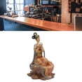thumbnail image 3 of NFTIGB Elegant Resin Ancient Beauty Statue, Traditional Chinese Style Classical Women Figurine Decor for Living Room Office Hotel, Lotus Design Accent, 10.63 inches / 27 cm, 3 of 5