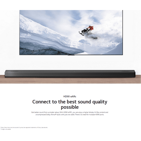 LG - 7.1.4-Channel 770W Soundbar System with Wireless Subwoofer and Dolby Atmos with Google Assistant - Black