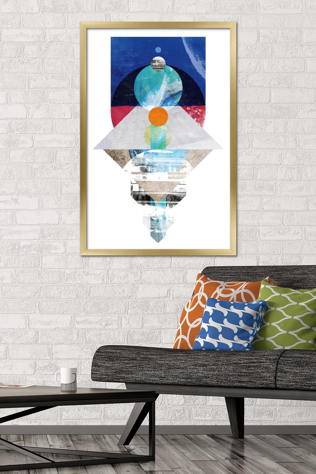 Urban - Shapes Wall Poster, 22.375" x 34", Framed