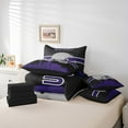 thumbnail image 4 of YST 7-Piece Sports-Themed Comforter Set, King, Purple Black, 4 of 4