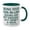 Dark Green, variant on Creative Water Cup, 11-Ounce Ceramic Mug With Double-Sided Glossy Print, Funny Son-In-Law Gift For Mother-In-Law, Mother's Day Present With Pink Interior And Handle - Practical White