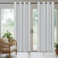 thumbnail image 5 of Outdoor Curtains for Patio Waterproof, Vintage Stripes Outdoor Privacy Panels Grommet, Retro Minimalist Lines Pattern Light Blue Blackout Outside Curtains for Porch/Cabana 54"x95", 1 Panel, 5 of 8