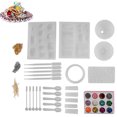 thumbnail image 3 of Moldes de Fundición de Joyería Kit de Moldes de Silicona para Hacer Joyas de Fundición DIY Molde para Hacer Colgantes de Joyería Artesanal Juego de Polvo de Purpurina para ANGGREK Otros, 3 of 8