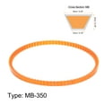 thumbnail image 2 of Uxcell 2pcs MB Series Standard Sewing Machine Belts MB350 Motor Triangle V-Belt with Single Tooth, 2 of 6