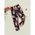 thumbnail image 3 of Bagilaanoe Little Girls Christmas Trousers Casual Print Leggings 4T 5T 6T 7T Kids Fall Long Pants, 3 of 8