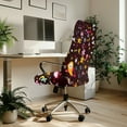 thumbnail image 3 of ZIATUBLES Office Chair Protector Cover Stretchable Cartoon Bird Flower Heart Printed Anti-Dust Washable Rotating Chair Slipcovers Stylish Furniture Protector Cover for Desk Computer Chair, S, 3 of 7