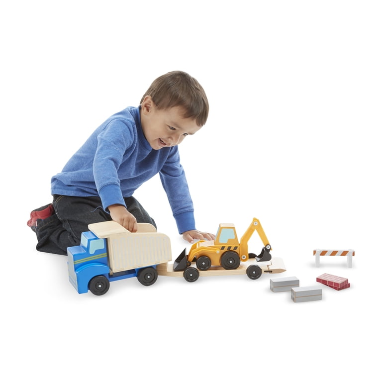 Melissa & Doug Wooden Dump Truck & Loader Construction Set photo 8