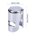 thumbnail image 2 of TOP-MAX 2PCS Wine Bottle Stopper Stainless Steels Wine Stoppers with Silicone Reusable Wine Saver Sealer Wine Corks (Silver), 2 of 8