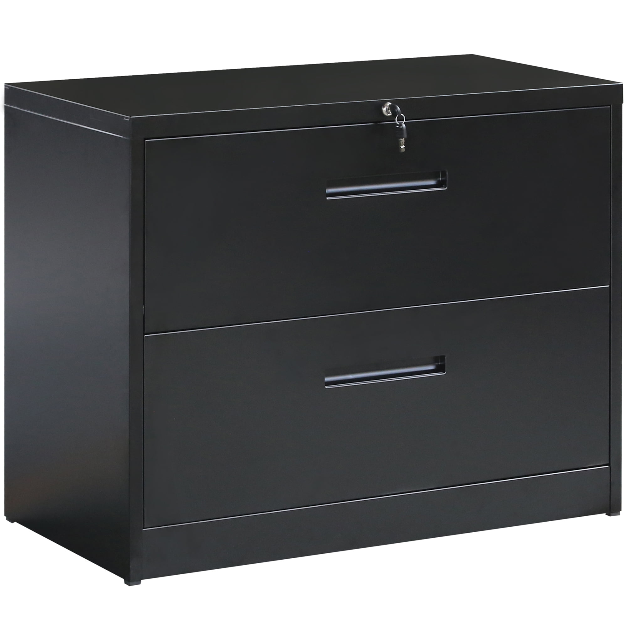 Lateral File Cabinet With 2 Drawers, Locking Filing Cabinets For Home