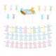 thumbnail image 1 of Decoraciones de pancartas de Pascua, pancarta feliz de Pascua para ventana, fiesta temática de primavera, 1 of 9