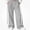 Gray, variant on HAOTAGS Girls Sweatpants (5-15) Wide Leg Elastic Waist Pockets Side Stripe Track Pants Gray Size 7