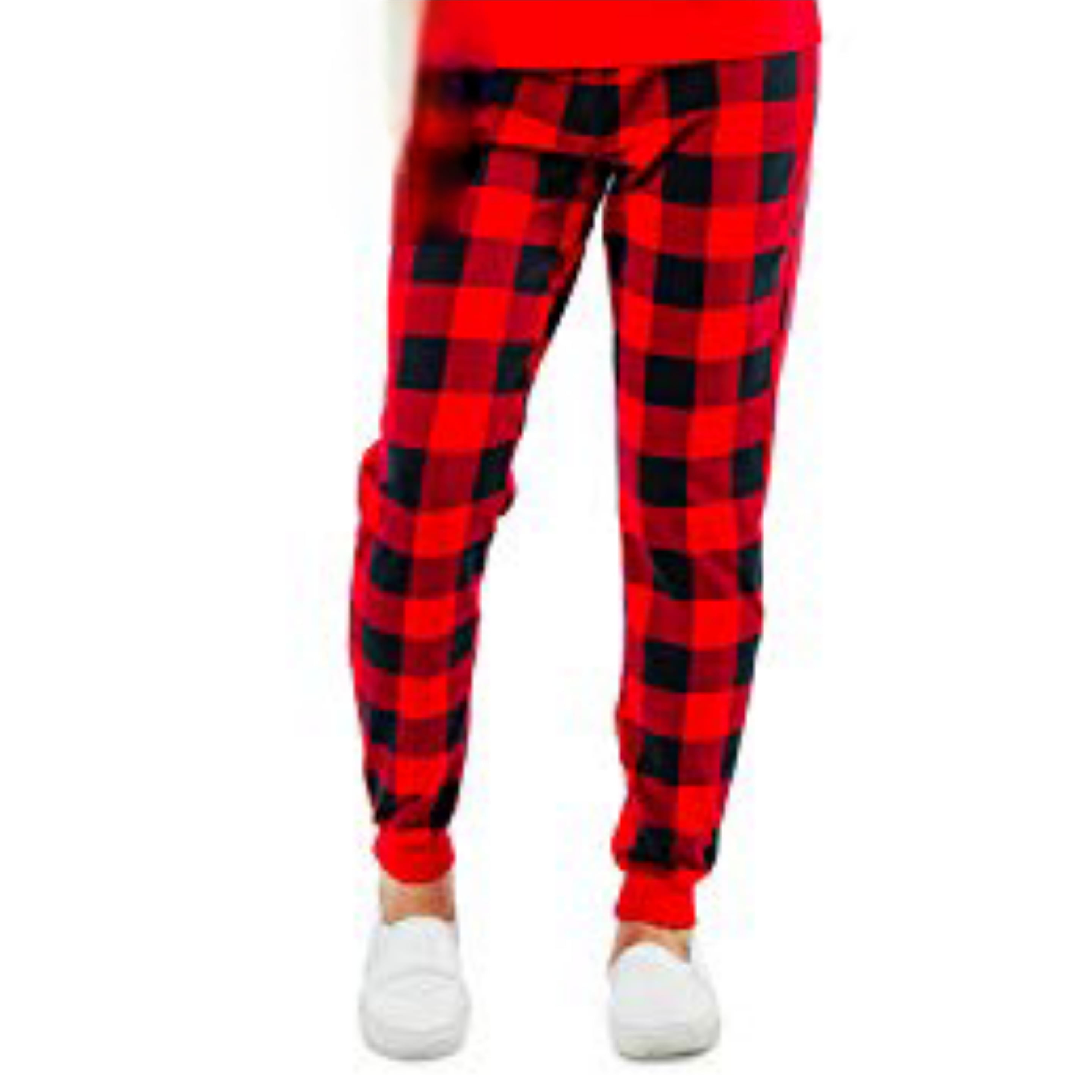 Tipsy Elves Christmas Holiday Pajama Set - Ladies Small "Nice" with Short Sleeve Shirt & Plaid PJ Pants