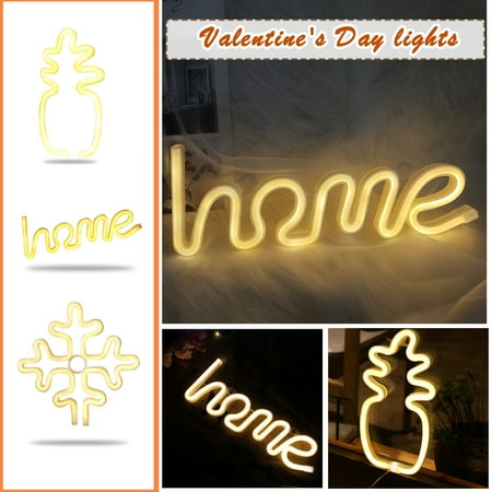 

WGOUP LED Cloud Neon Light Sign Night Lamp Wall Art Decorative Room Party Decor One Size