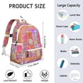 thumbnail image 6 of Pioneer Flower Backpack for School,Cute School Bag,Schoolbag with Adjustable Shoulder Straps & Padded Back,13.4"x11"x4.7", 6 of 6