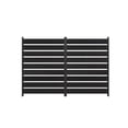 thumbnail image 2 of EuKer Decorative Fences, 49.6" Tall Outdoor Privacy Panel for Air Conditioner Units, Trash Cans, Pool Equipment, Black (2 Panels), 2 of 8