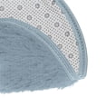 thumbnail image 3 of Bathroom Rug Non Slip, ZZkhGO Soft Absorbent Round Bath Mat, Quick Dry Coral Fleece Floor Mat for Bedroom Shower 40cm Diameter, Gray, 3 of 3