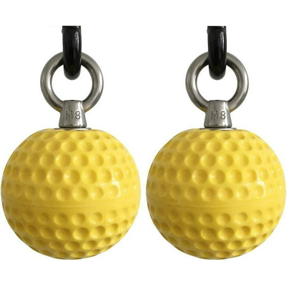 Zshan 2 pieces(Yellow)Fitness Wrist Ball Pull-Ups Equipment Training Ball Pointing Ball Grip Power Balls Grip Strength Training Climbing Rock Climbing Power