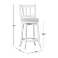 thumbnail image 4 of Hillsdale Furniture Presque Isle Wood Counter Height Swivel Stool, White, 4 of 16