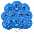 thumbnail image 3 of Decoraciones de cumpleaños de Disney Stitch Globos de aluminio de Lilo y Stitch Vajilla desechable Fondo Plato Servilleta Suministros para fiestas infantiles, 3 of 5