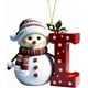 thumbnail image 1 of Adornos navideños de muñeco de nieve | Juego de 26 letras decorativas para una decoración navideña personalizada | Colgantes para interiores para el hogar, la oficina y fiestas, 1 of 1