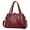 Wine, variant on Isvgxsz Tote Bag For Women Ladies Large Capacity Handbag Soft Leather Woman Messenger Bags Purses Crossbody Handbags