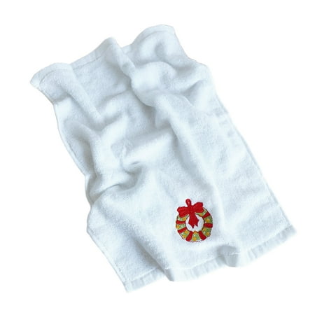 EUDIDV Xmas Products Christmas Decoration Hand Towel Embroidery Santa Claus Reindeer Christmas Tree Dish Towel Fabric Bathroom Towel Suitable For Home Kitchen Bathroom Cleaning Festive Supplies