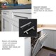 thumbnail image 2 of Manija del gabinete de cocina Manija de la puerta de la cocina de 160 mm Manija del gabinete de cocina Manija del armario de la cocina de acero inoxidable Centro de acero inoxidable de níquel cep, 2 of 4