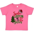 thumbnail image 3 of Inktastic Santa is Promoting Me to Big Sister Green Plaid Tree Girls Toddler T-Shirt, 3 of 5