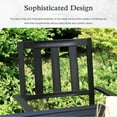thumbnail image 4 of Sophia & William Metal Outdoor Patio Dining Chair Stackable Chairs Set of 2 in Black, 4 of 6