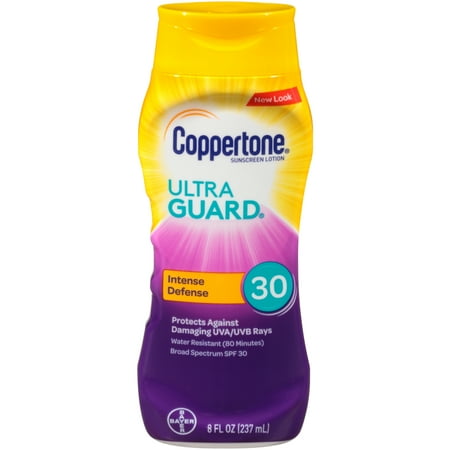 Coppertone Ultra Guard Sunscreen Lotion SPF 30, 8 fl oz