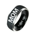 thumbnail image 3 of Flmtop Fashion Mom Dad Daughter Son Letters Band Stainless Steel Family Member Ring, 3 of 5