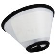 thumbnail image 3 of Cono de curación de heridas para mascotas isabelino E- Collar blanco con negro Afortunado Sencillez, 3 of 5