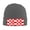 Deep Heather, variant on Croatian-Flag Pattern Beanie Hat Men Women Warm Printed Cap Knit Beanies Hats Outdoor Winter Blue