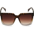 thumbnail image 5 of Martha Stewart Women's MS145 Oversized UVA and UVB Protective Square Fashion Sunglasses, 53mm, 5 of 5