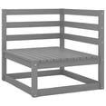 thumbnail image 3 of vidaXL 2 Piece Garden Lounge Set Grey Solid Pinewood, 3 of 5