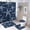 style-94, variant on 4 Pcs Shower Curtain Set Shower Curtain And Rugs Shower Curtain Set Starfish, Blue And Yellow Waterproof Fabric Bath Curtain Beach Ocean Coastal Starfish for Bathroom Decor Set