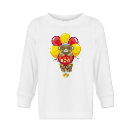 

It s A Boy! Bear Long Sleeve Toddler -Image by Shutterstock 3 Toddler