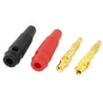 thumbnail image 3 of Unique Bargains 6pcs Red Black Insulated Jacket Audio Speaker Wire Banana Plug Connector Adapter, 3 of 5