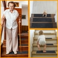 thumbnail image 5 of Ottomanson Indoor/Outdoor Non-Slip Stair Treads for Wooden Steps 8" x 30" Rubberback Step Mat, 14 Pack, Black, 5 of 12