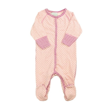 

Pre-owned Coccoli Girls Pink 1-piece footed Pajamas size: 6 Months