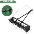 thumbnail image 6 of 32" Tow Behind Spike Aerator, Tow Behind Spike Aerator with Galvanized Steel Tines, Heavy Duty Lawn Soil Aerator with Steel Spikes Durable Lawn Aerator Soil Penetrator Spikes Tractor for Lawn and Farm, 6 of 7