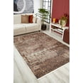 thumbnail image 3 of Nashik Brown Modern Polyester Area Rugs for Living Room Washable Rugs Boho Moroccan Area Rug Soft Geometric Bohemian Carpet Distressed Indoor Rug for Bedroom Dining Room Office Nonslip Rug, 3 of 9